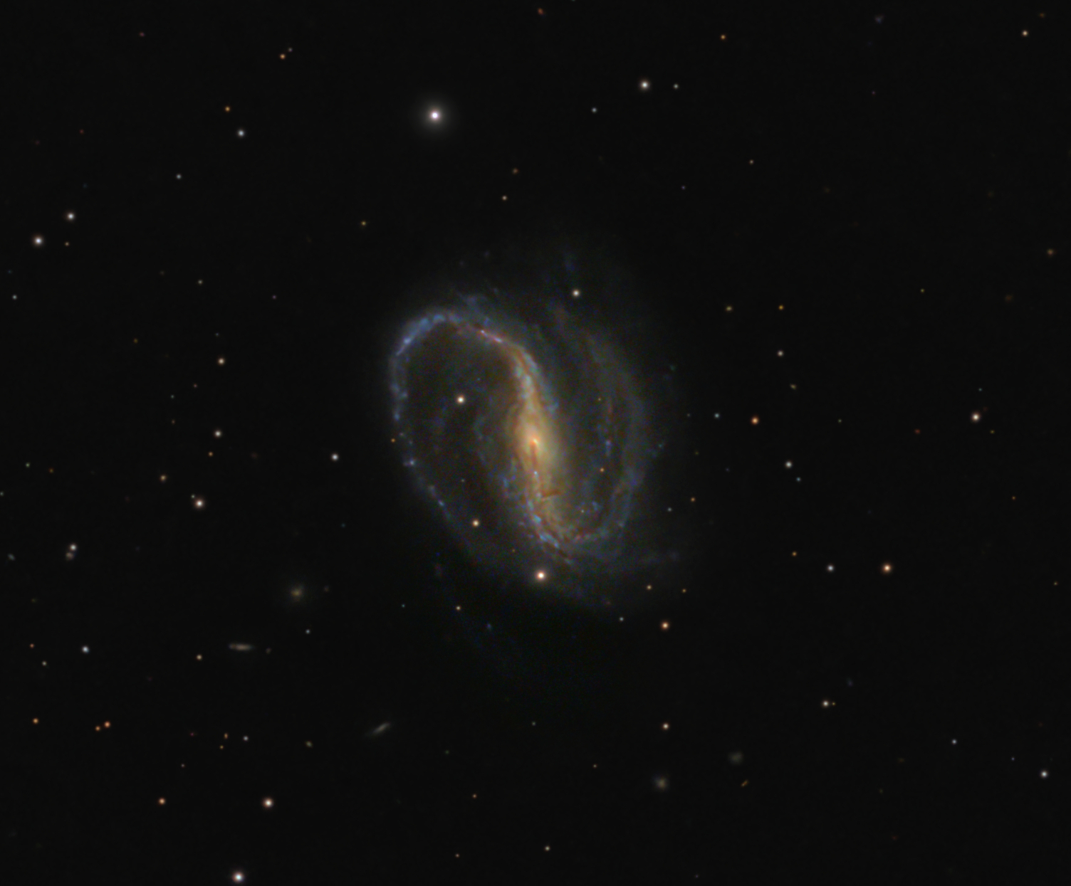 NGC7479 - Barred Spiral Galaxy  by Terry Riopka