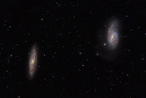 M65-M66 - Part of Leo Triplet  by Terry Riopka