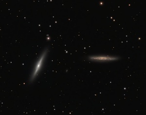 NGC7332,NGC7339 - Binary Galaxy Pair  by Terry Riopka
