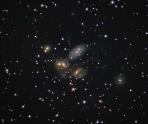 Stephans-Quintet - NGC7317 NGC7320  by Terry Riopka