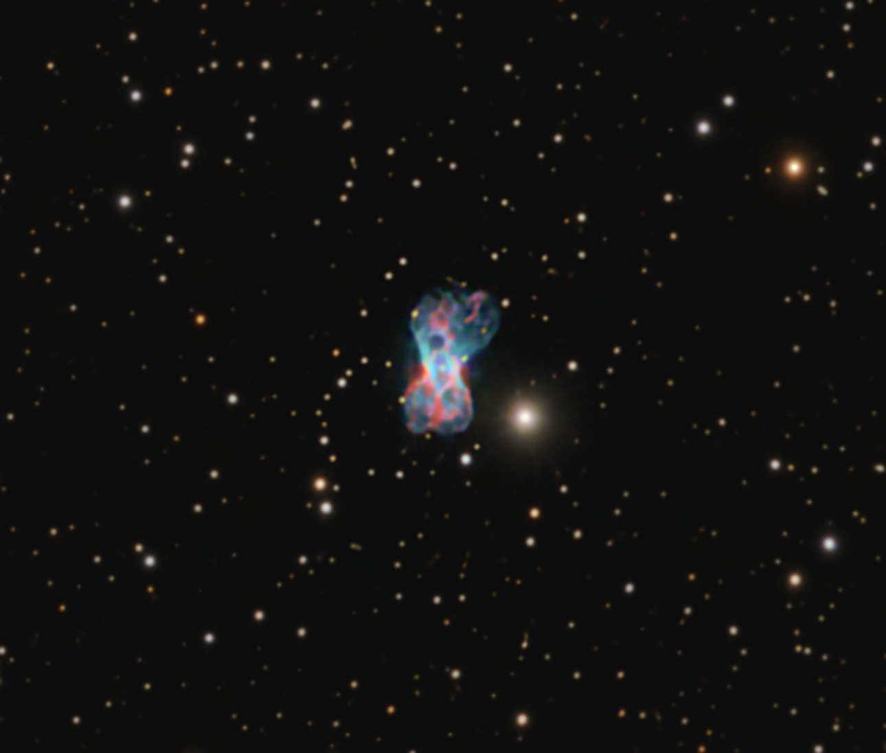 NGC7026, Cheeseburger Nebula by Terry Riopka