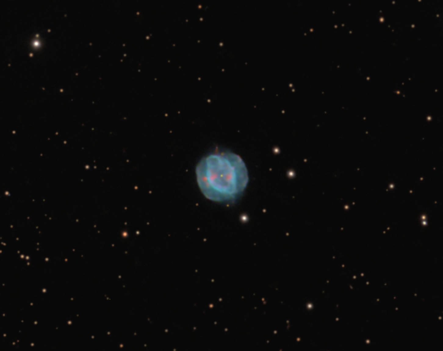 NGC7354 - Kissing Lips Nebula  by Terry Riopka