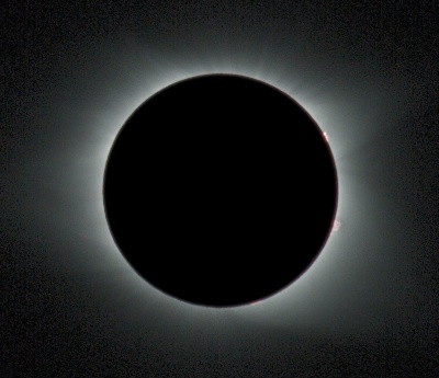 Prominences - Total Eclipse  by Terry Riopka